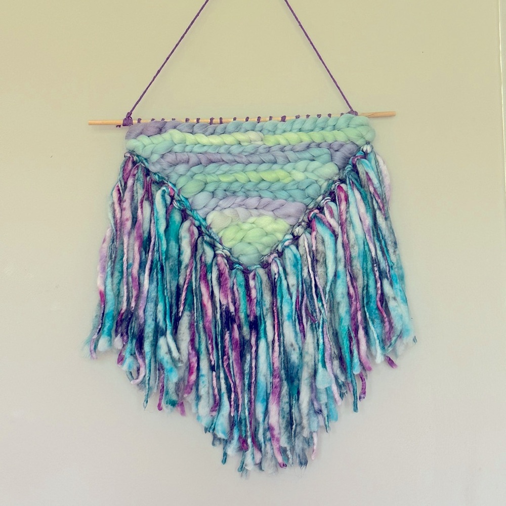 Handmade one of a kind wall weaving